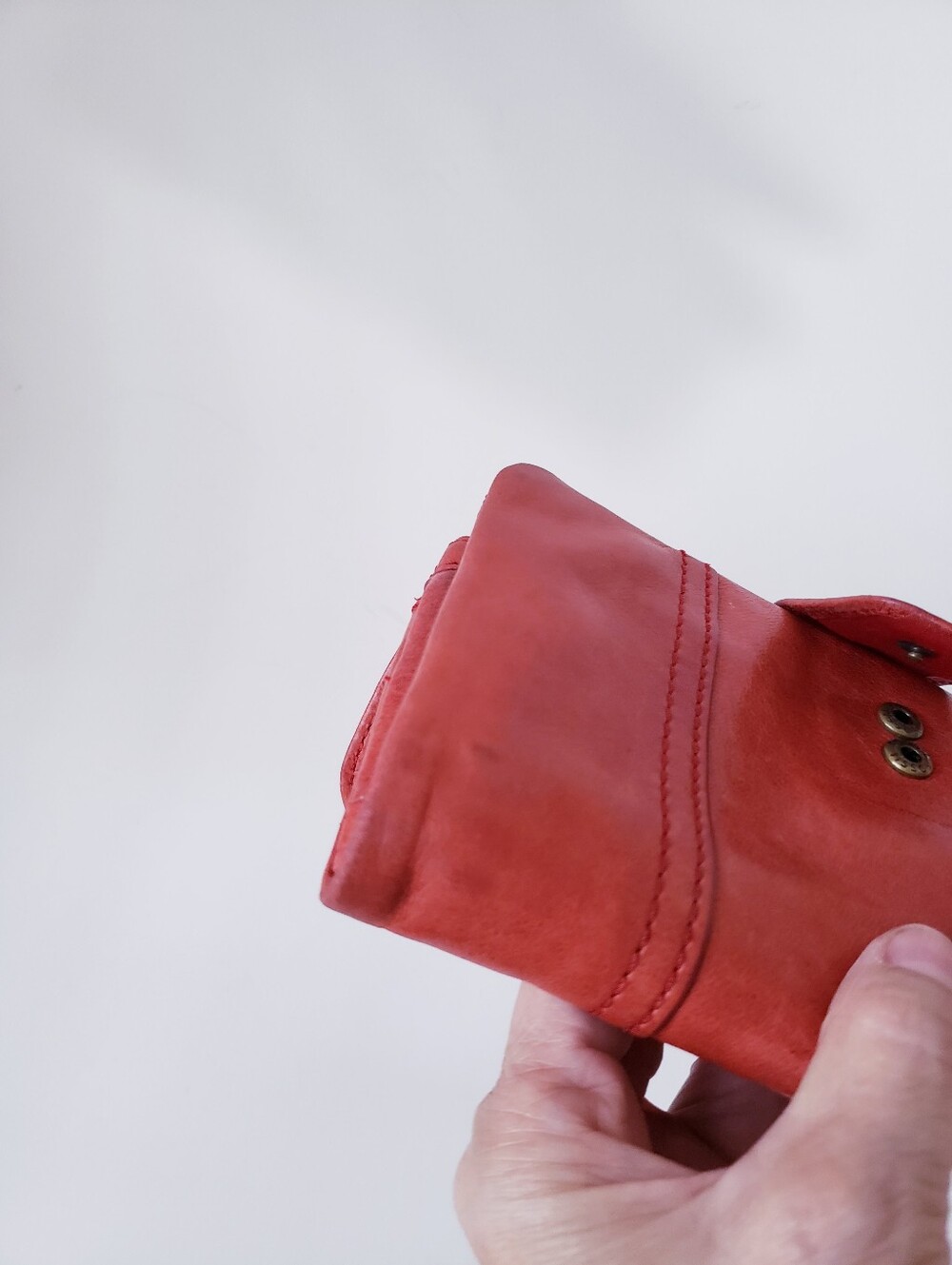 Vintage Fossil Orange Leather Wallet - Picture 13 of 16